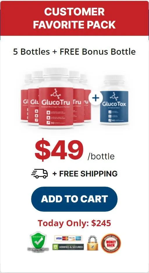 GlucoTru 6 Bottles price