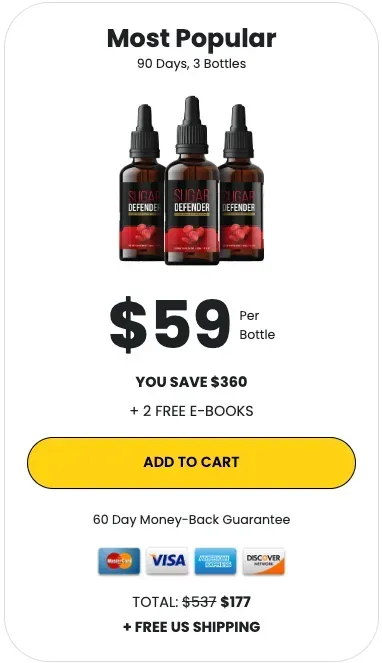 Sugar Defender 3 Bottle 