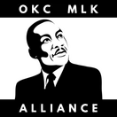 dark badge with 'MLK' in gold, alongside 'Oklahoma City MLK JR. ALLIANCE' text