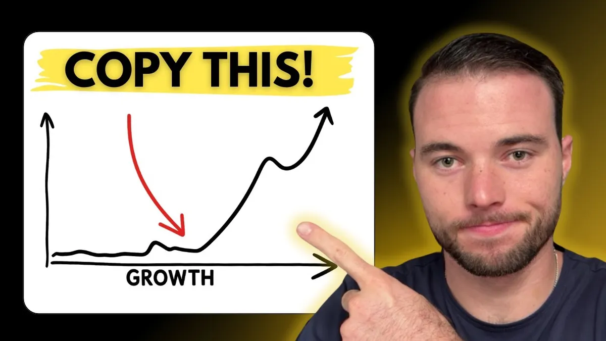 Chris Barry drawing a three part business growth plan on an iPad