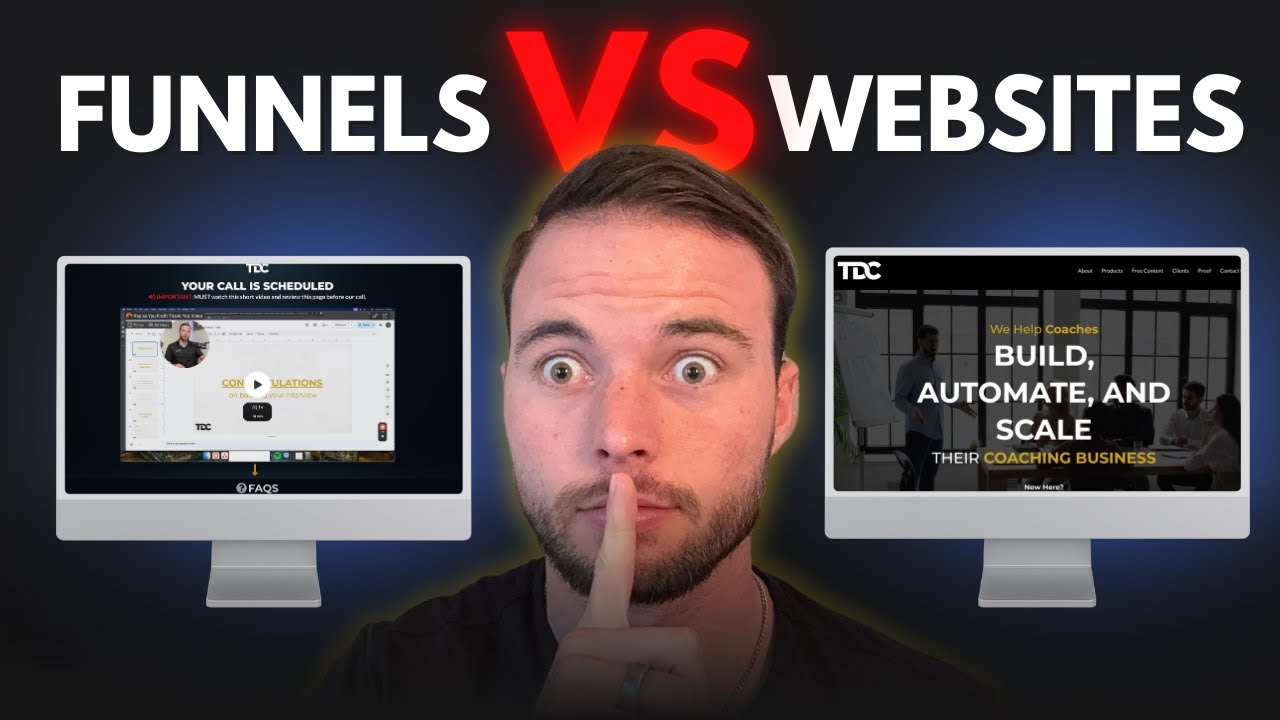 Funnels vs Websites Explained for Coaches (Don’t Make This Mistake!)
