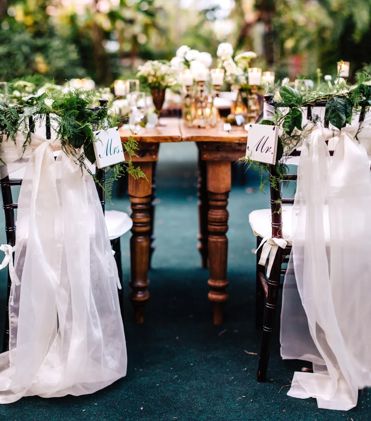 Bride and groom, bride, bridal bouquet, groom, boutonniere, outdoor wedding, Florida wedding, Villa Woodbine, Miami wedding, bridal gown, couple, bouquet, flowers, wedding flowers, floral design, white wedding, bridesmaid, wedding party, centerpieces, table decor