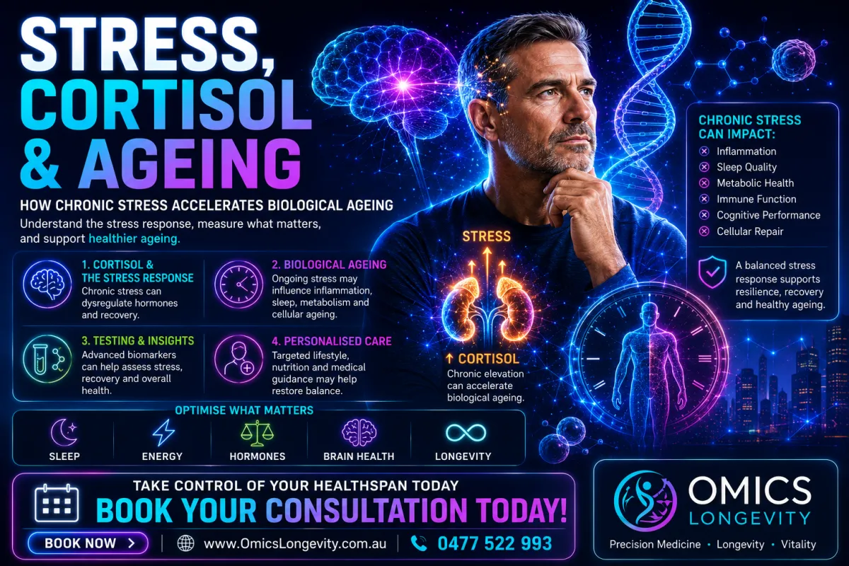 Stress, Cortisol & Ageing: How Chronic Stress Accelerates Biological Ageing