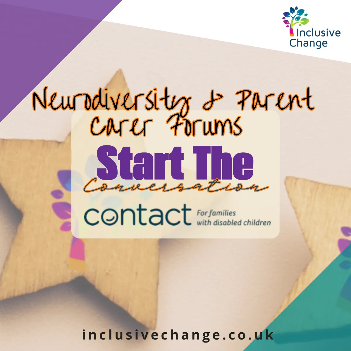 poster for neurodiversity and parent carer forums