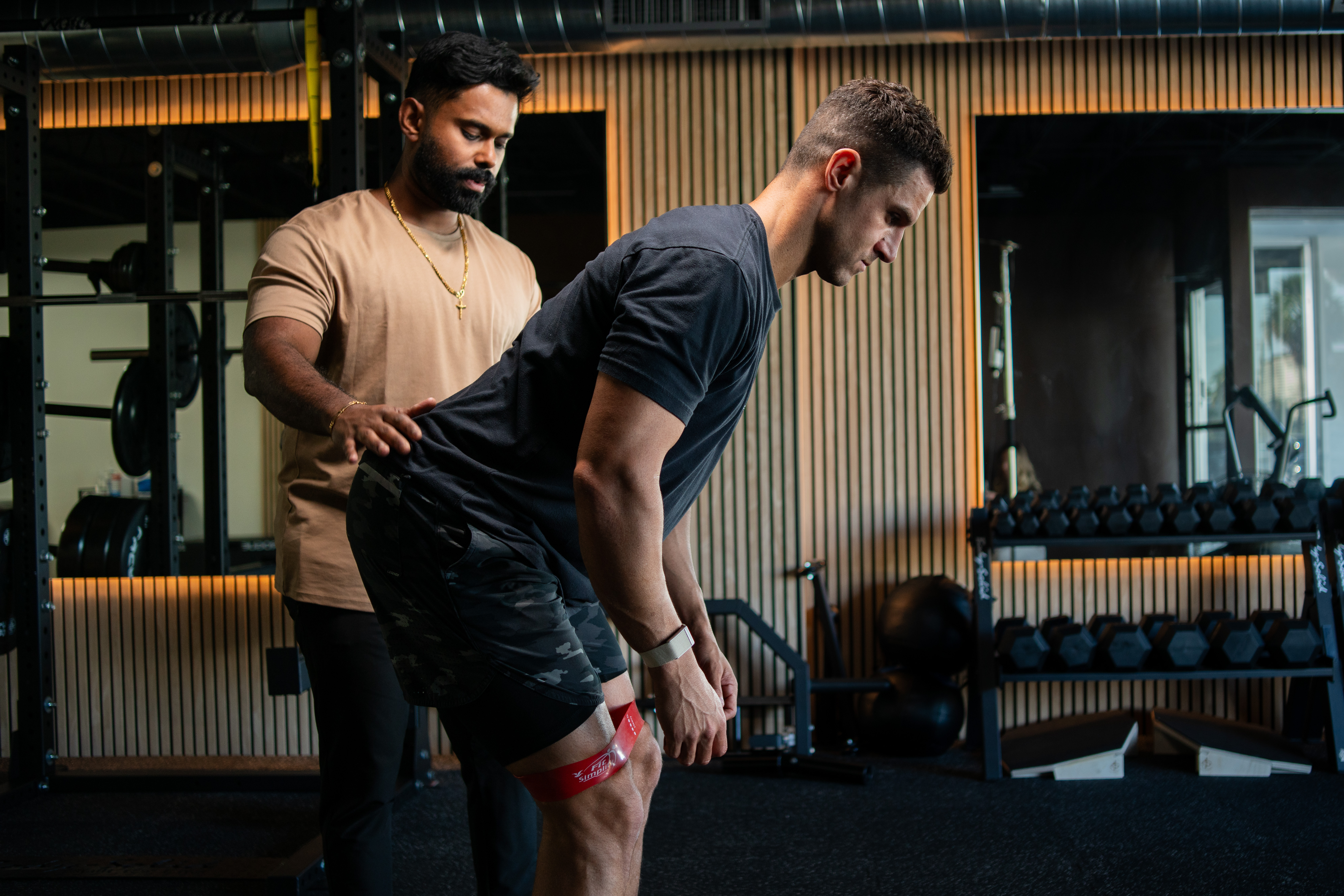 Patient building lasting strength with a therapist