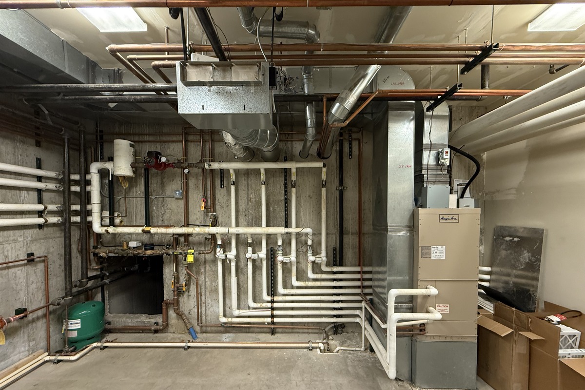 Mechanical room representing specialty home service trades