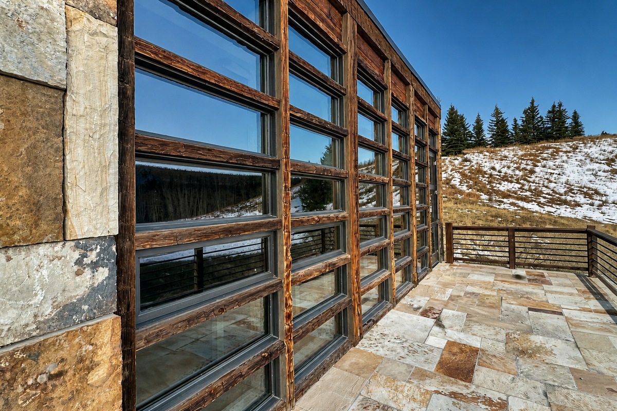 Contractor installing residential windows and doors