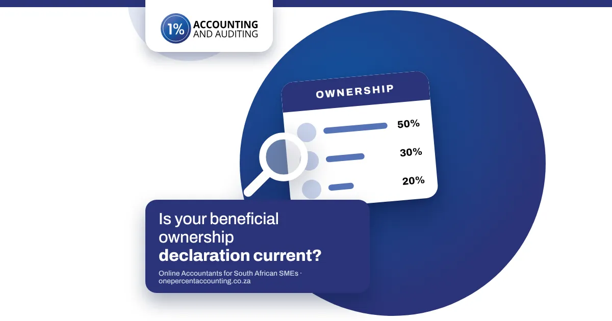 Is your CIPC beneficial ownership declaration current? 1% Accounting