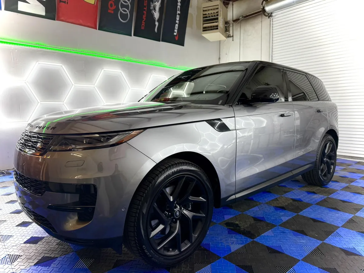 Gray Range Rover with window tint at Venom Tint Acworth
