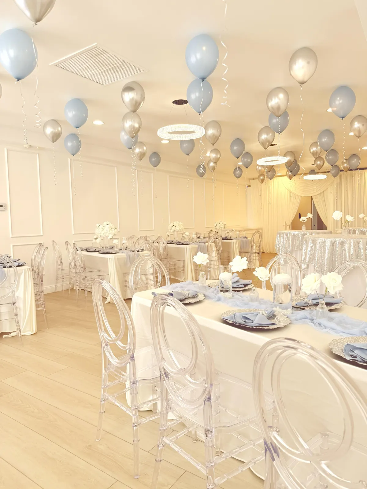 dusty blue prom send off