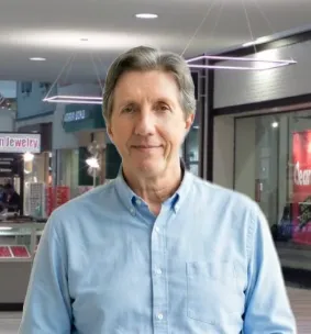 Greg Goris on the retail floor