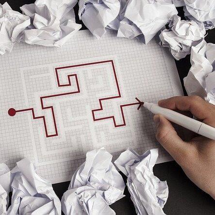 strategic plan through a maze