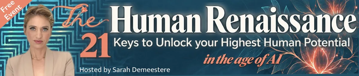 Free event. The Human Renaissance, hosted by Sarah Demeestere