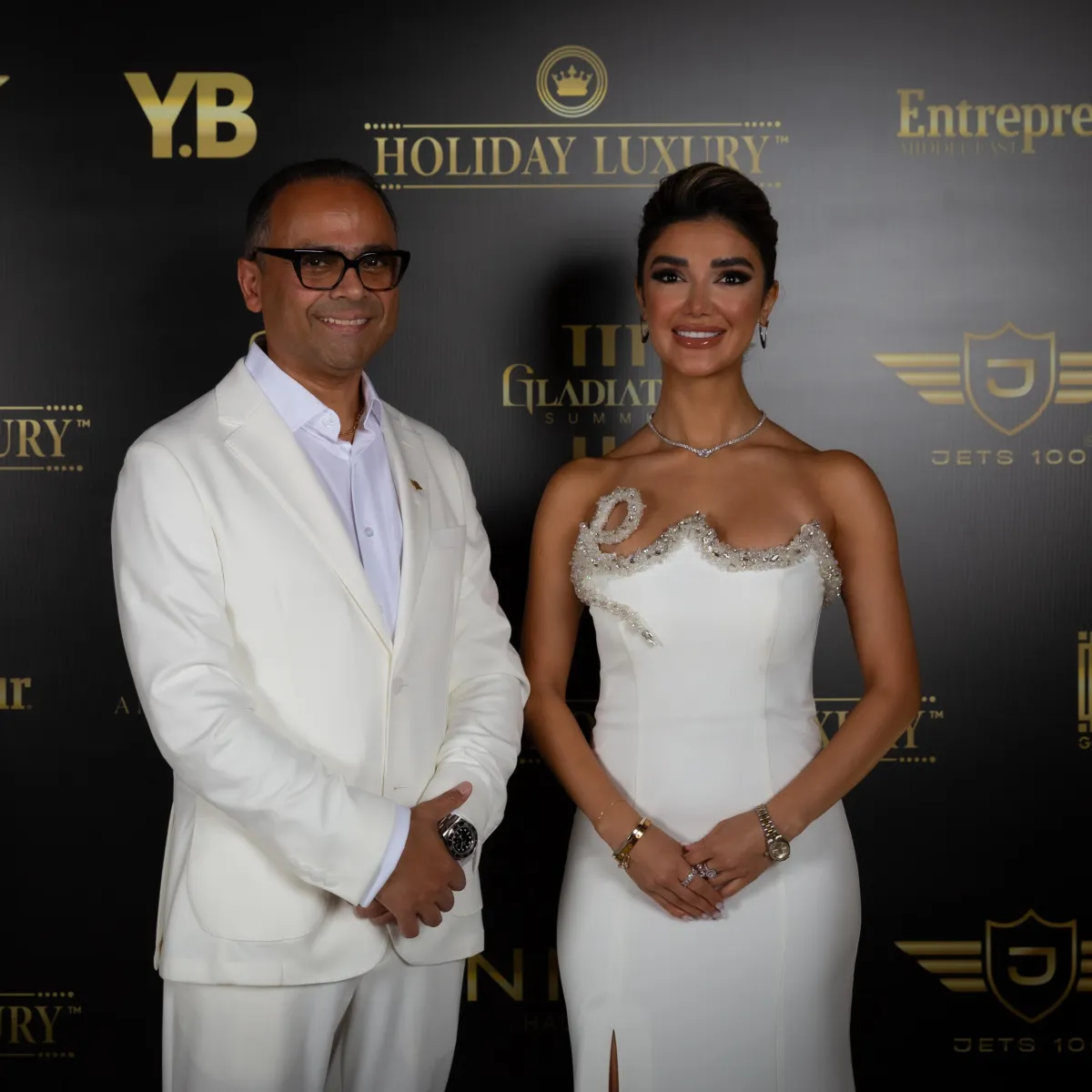 Afshin Sajedi and Parinaz at Jets 100 Launch Event