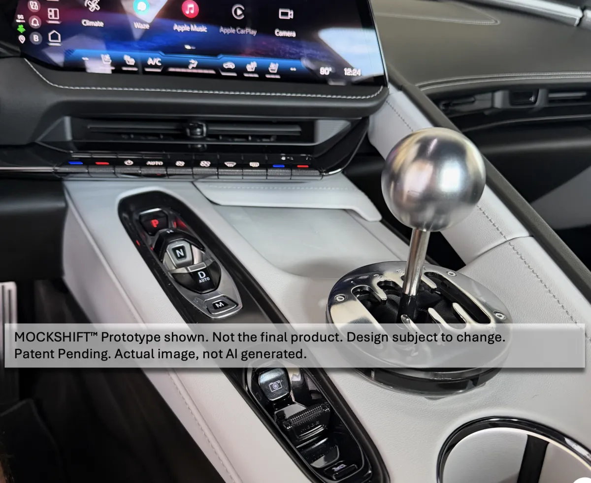 Corvette C8 with gated manual
