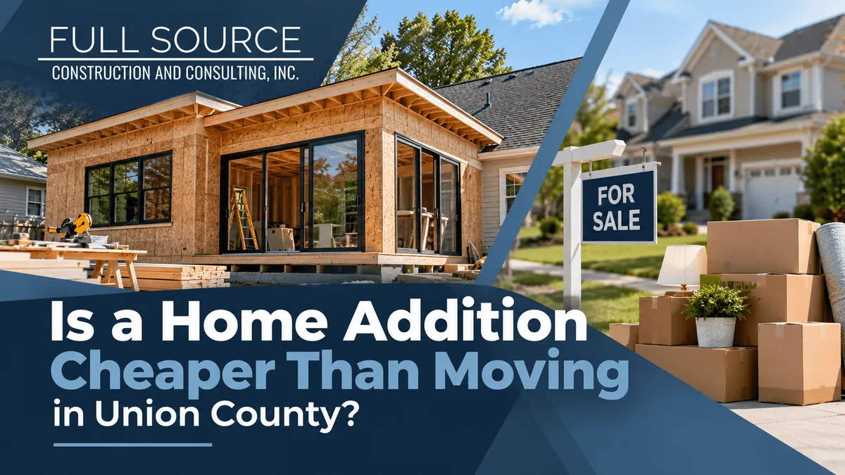 Is a Home Addition Cheaper Than Moving in Union County?