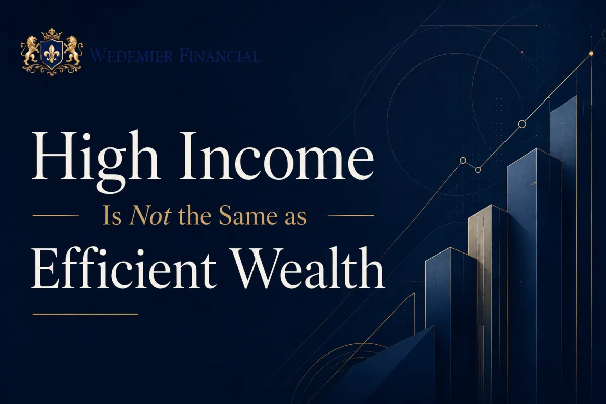 High Income Is Not the Same as Efficient Wealth