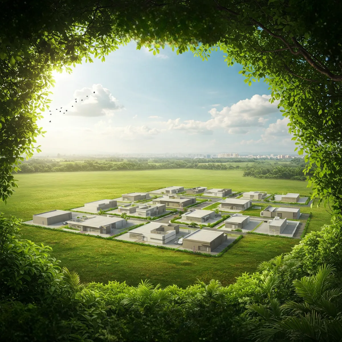 a crane that is standing on top of a building