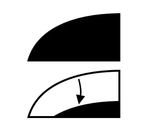 Clean vehicle window with guide tape placed 1/2 inch from the top and lint-free towel with soapy water.