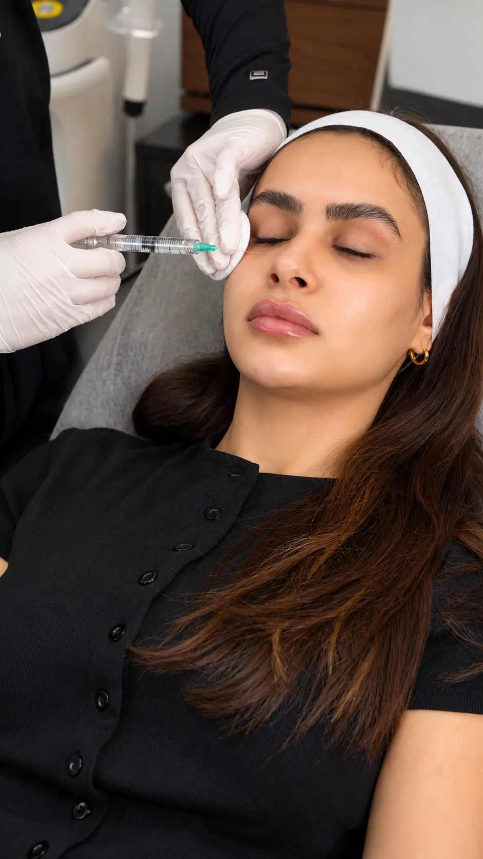 Professional clinical aesthetic injectable treatment delivering natural-looking, refined enhancements