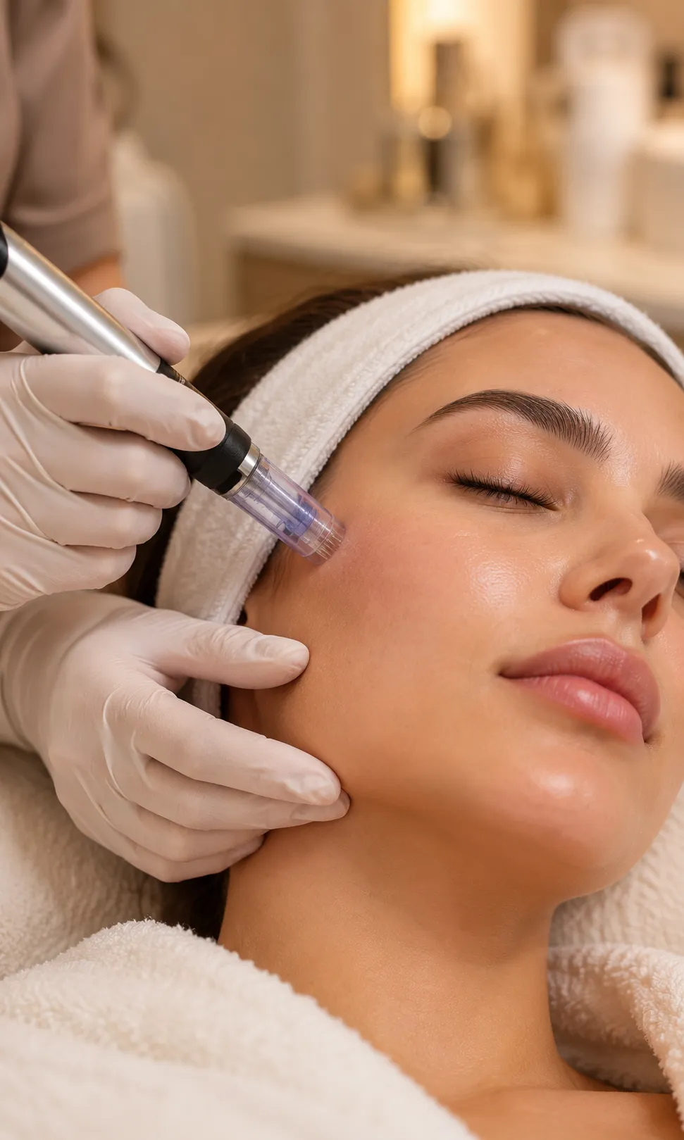 Professional aesthetic injectables treatment delivering subtle, natural facial rejuvenation