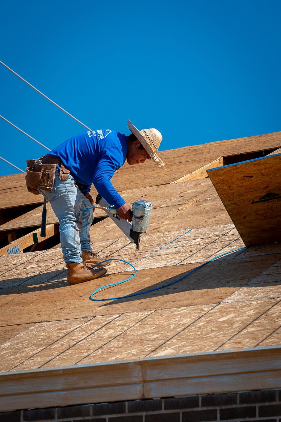 A roof that is complete and ready to be showcased.