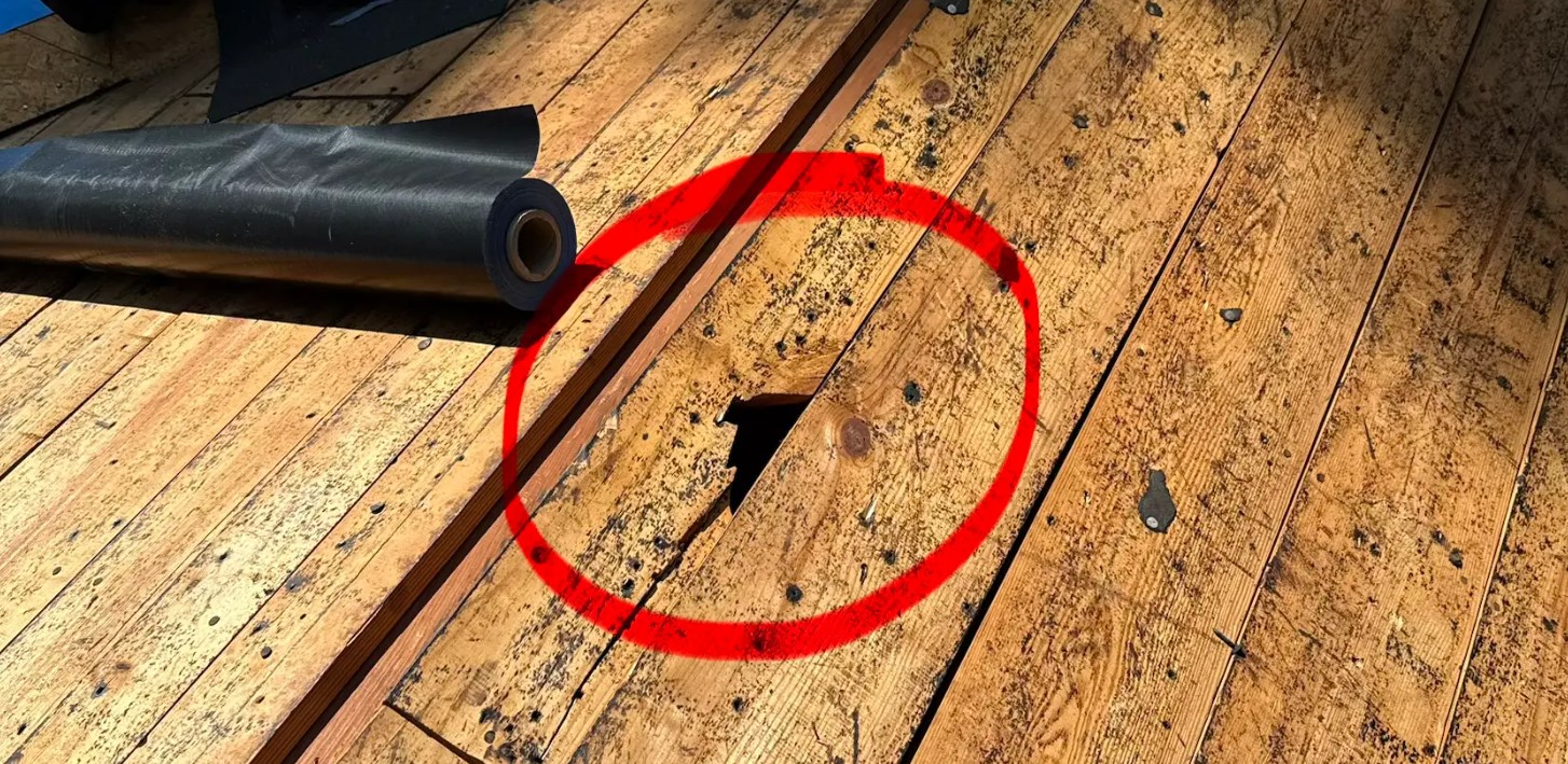 a piece of wood that is very old