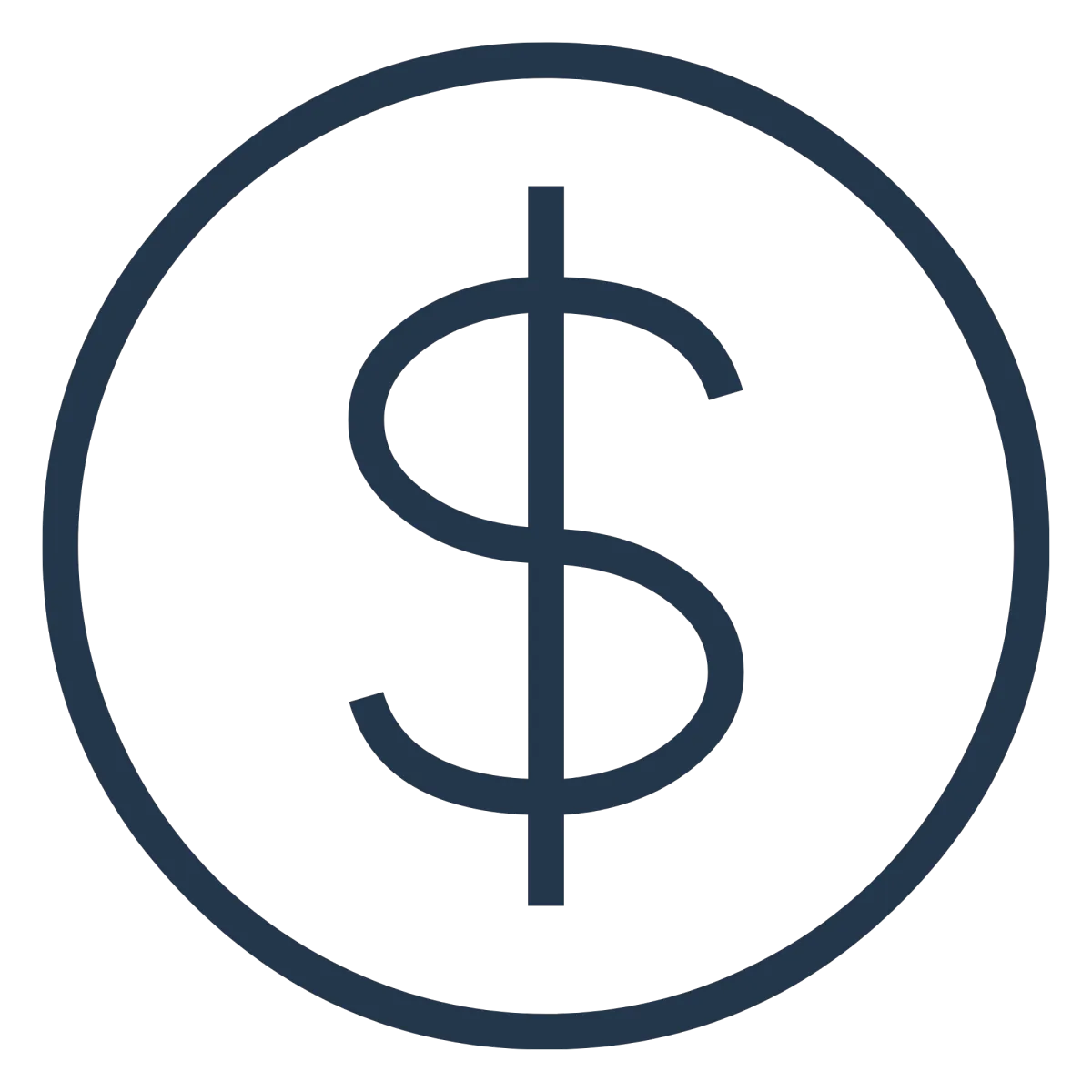 Icon of dollar sign