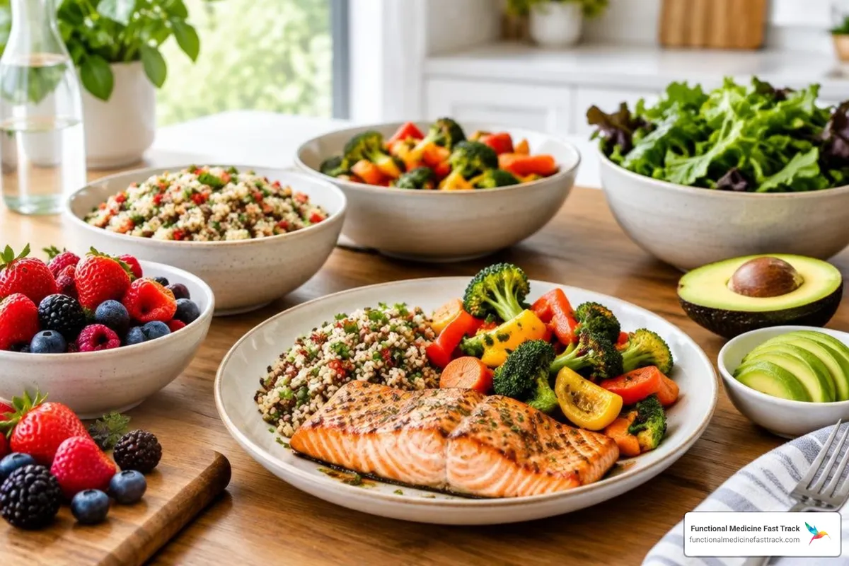 vibrant whole food elimination meal spread free from common allergens