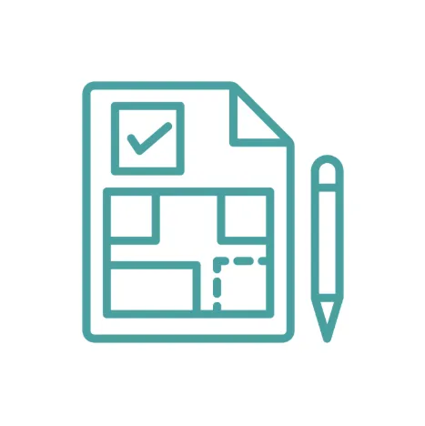 Icona progettazione architettonica e direzione lavori per ristrutturazioni, nuove costruzioni e ampliamenti