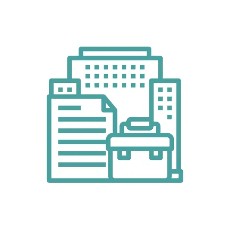 Icona deposito pratiche edilizie presso enti competenti per ogni categoria di intervento