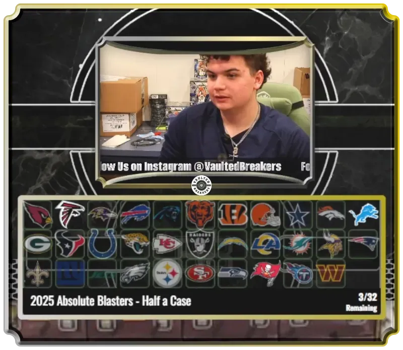 Vaulted Breakers Live ports Card Breaks on Whatnot Screenshot