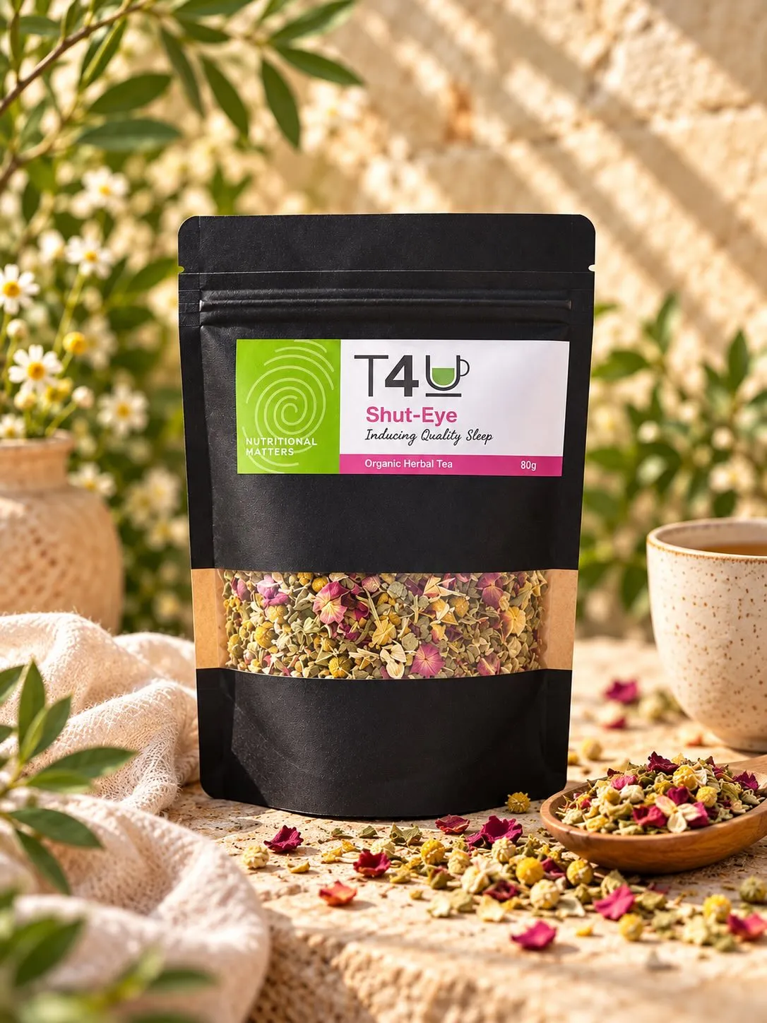 Shut-Eye T4U organic herbal tea blend