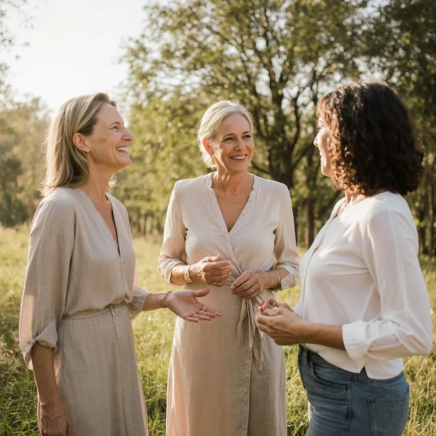 Angela Emmerton educating women about perimenopause, menopause and midlife health