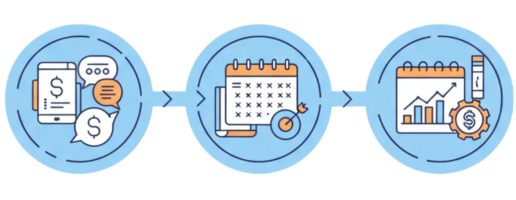 white paper on yellow background