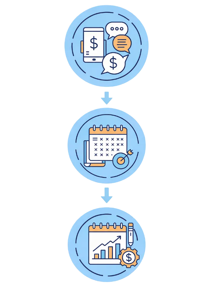white paper on yellow background