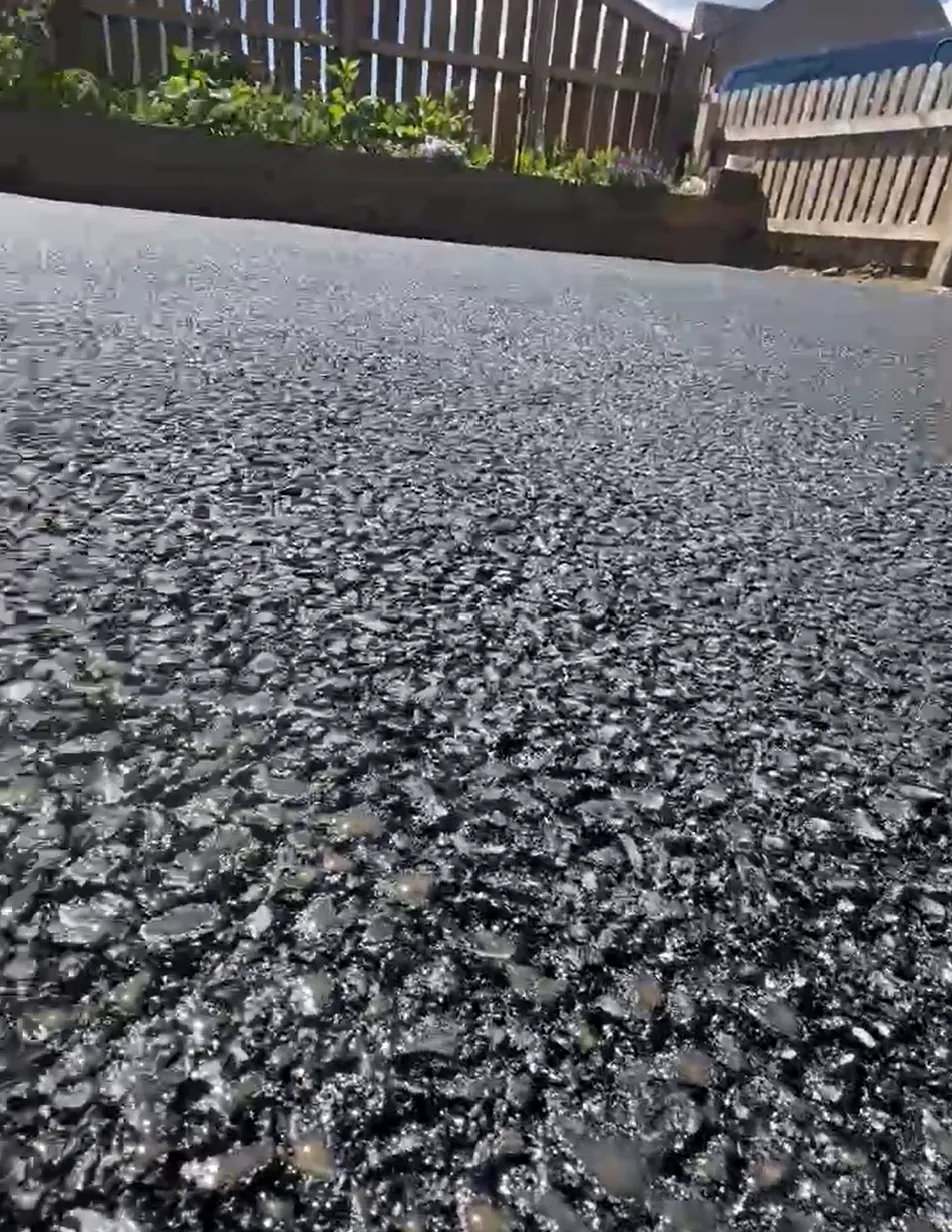 Close-up of tarmac driveway surface installed by Equip2Save