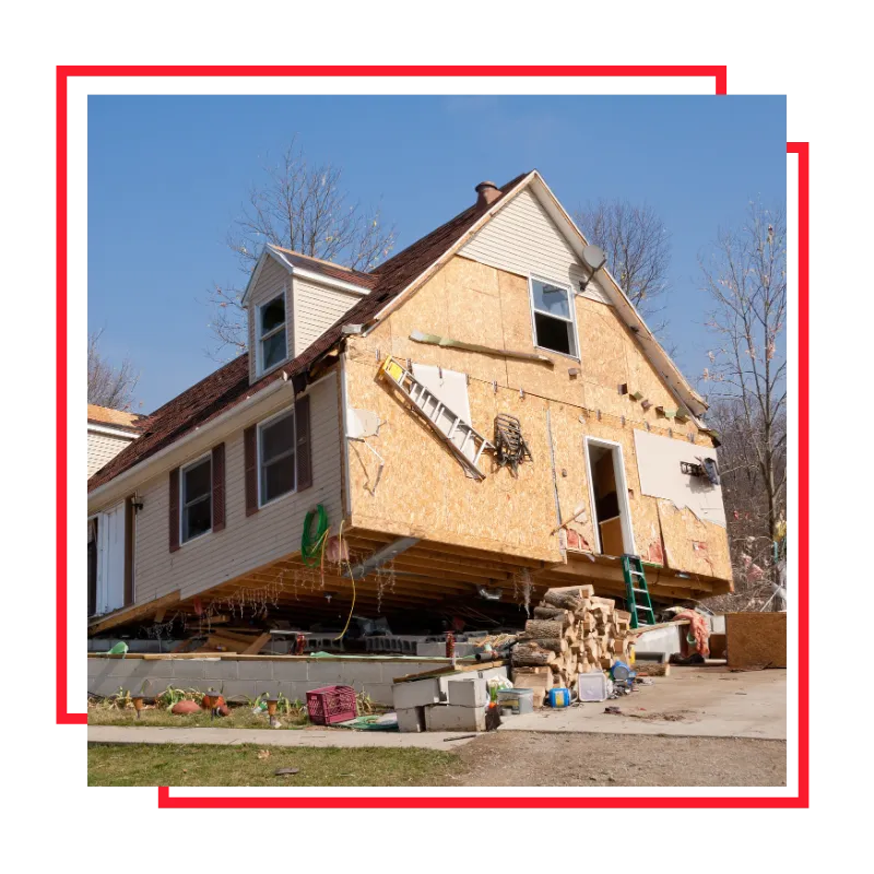 Property owner reviewing vandalism damage for an insurance claim
