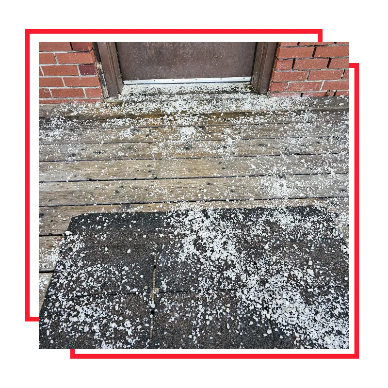 Homeowner getting storm damage insurance claim support in Downers Grove, IL