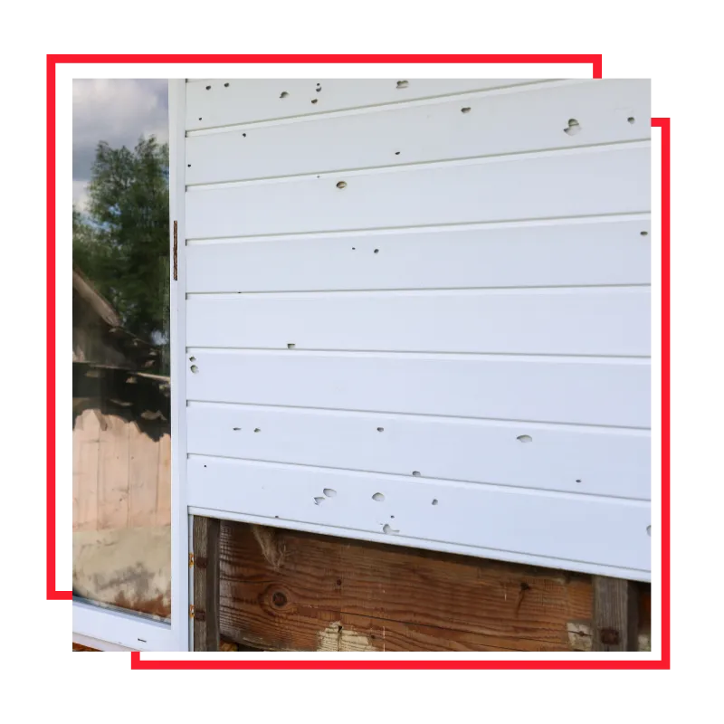 Roof storm and hail damage on a home in Bolingbrook, IL