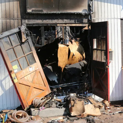 Basement flood damage inspection for an insurance claim in Wheaton, IL