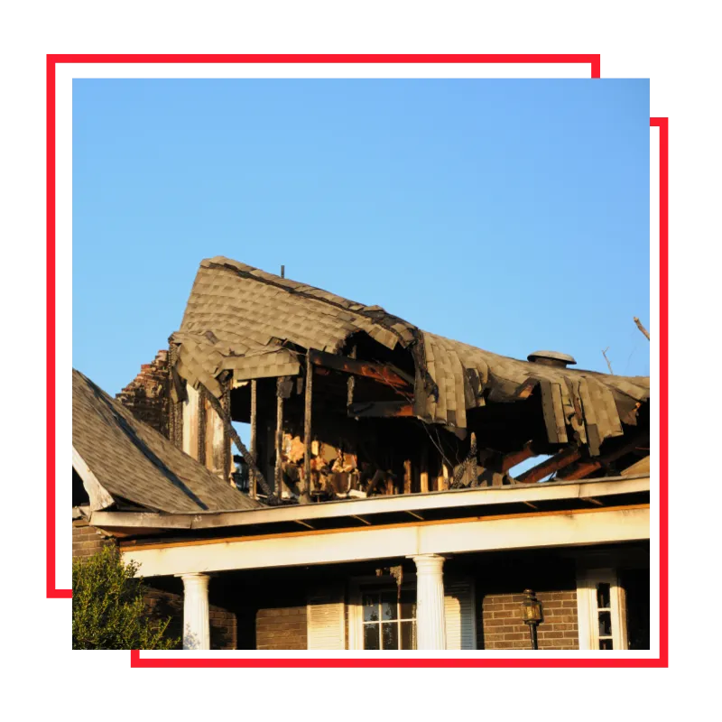 Public adjuster reviewing fire and flood property damage claim documents in Wheaton, IL