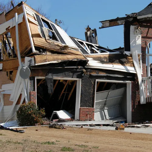 Smoke and fire damage inspection to support a property insurance claim in Wheaton, IL