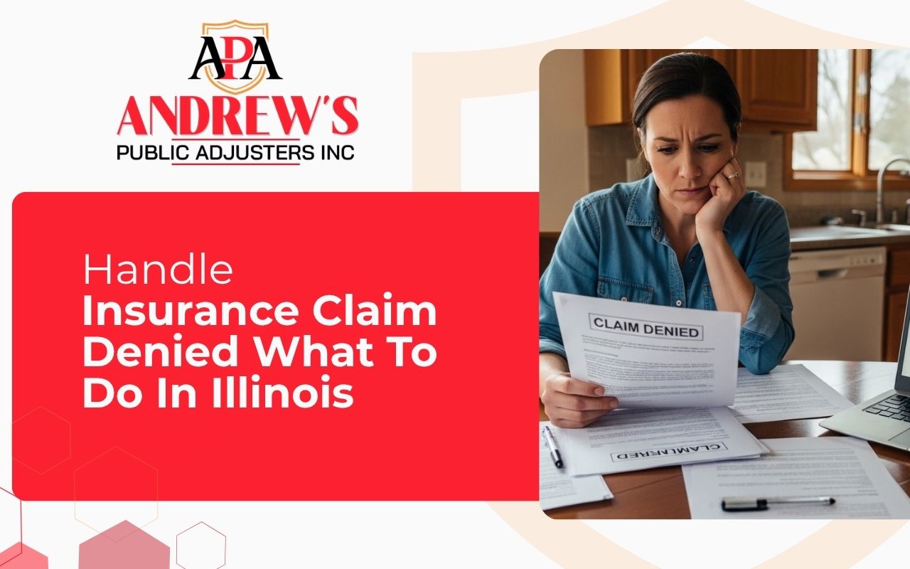 Homeowner reviewing insurance claim denied what to do in Illinois steps
