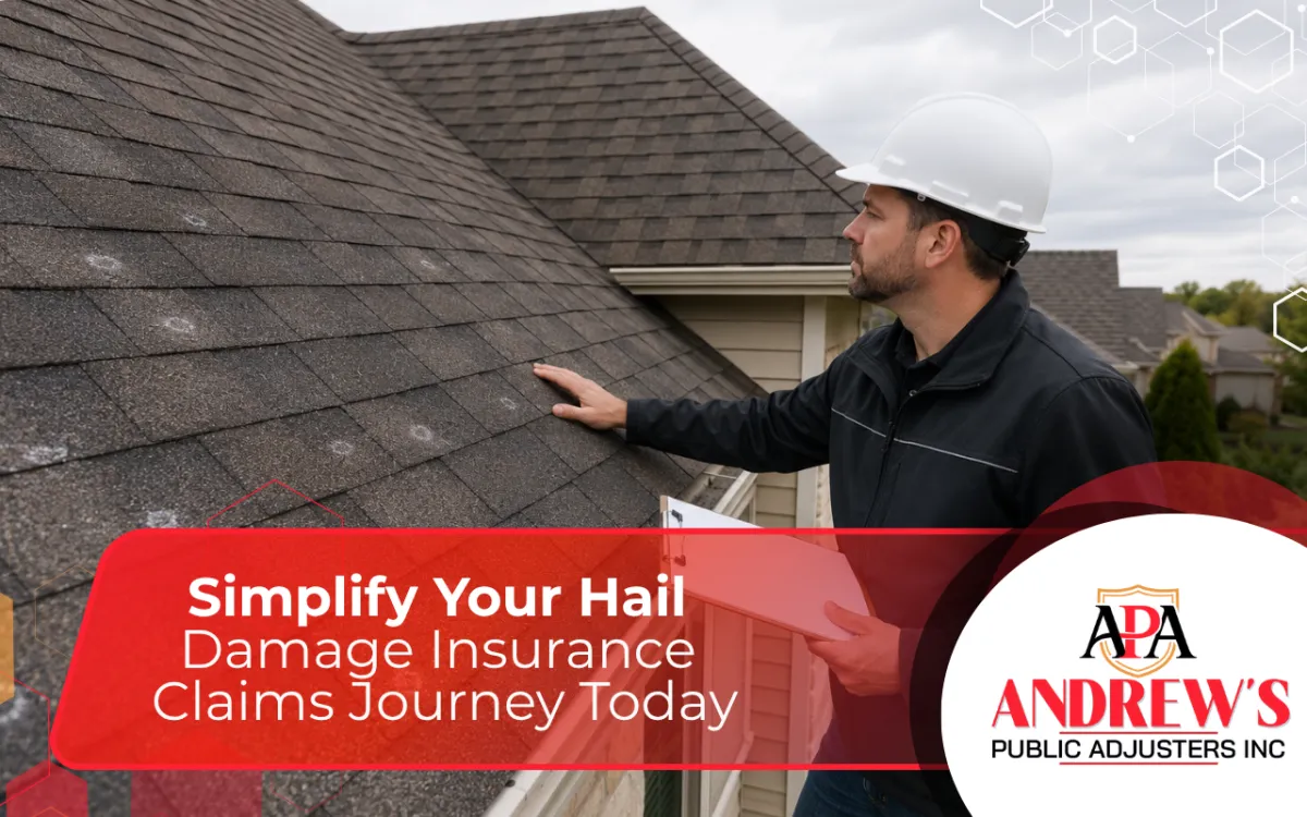 Roof inspection after hail damage insurance claims begin