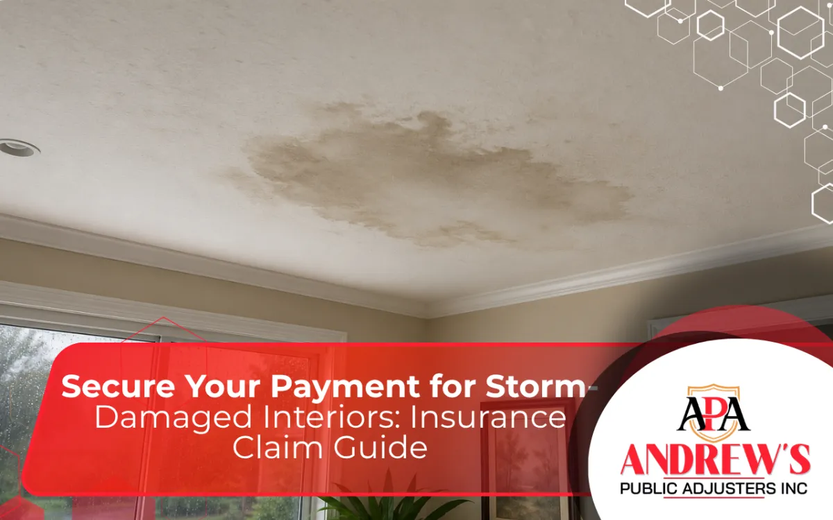 Secure Your Payment for Storm-Damaged Interiors: Insurance Claim Guide