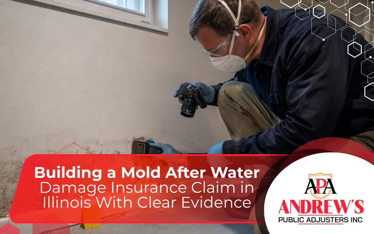 Building a Mold After Water Damage Insurance Claim in Illinois With Clear Evidence
