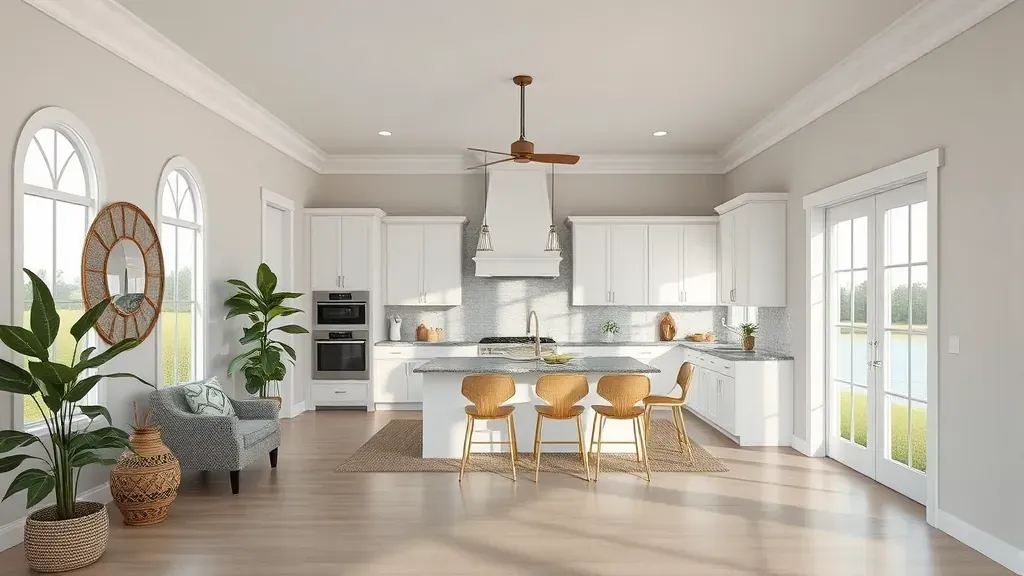 Home Remodeling in Asbury Lake, FL with a modern kitchen and stylish living area.