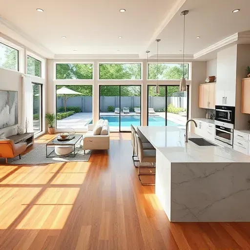 Completed home remodeling scene in Jacksonville, Florida showcasing modern design elements and stylish interiors.