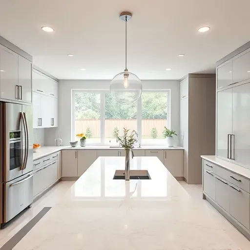 Contemporary Jacksonville kitchen with recessed LED, pendant, and under-cabinet lighting highlighting modern design and sleek finishes